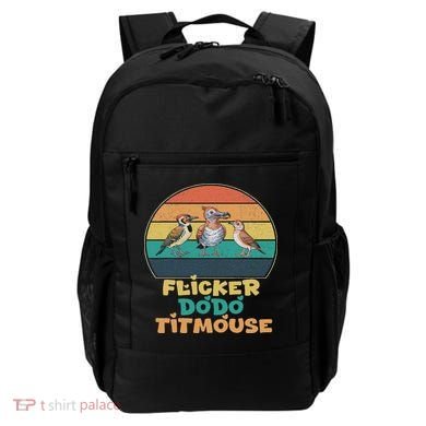 Funny Flicker Dodo Titmouse Bird Watch Nature Lover Backpack