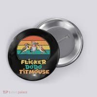 Funny Flicker Dodo Titmouse Bird Watch Nature Lover Button thumb 0
