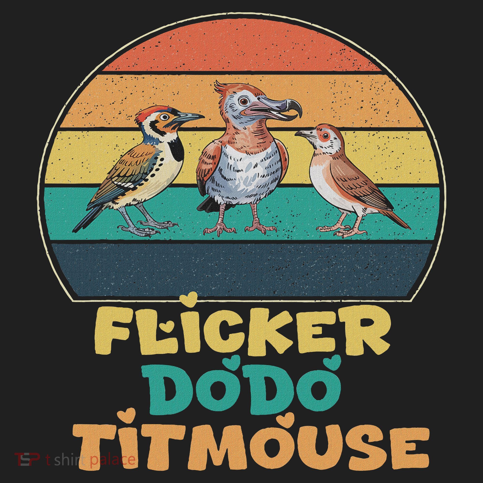 Funny Flicker Dodo Titmouse Bird Watch Nature Lover Beanie