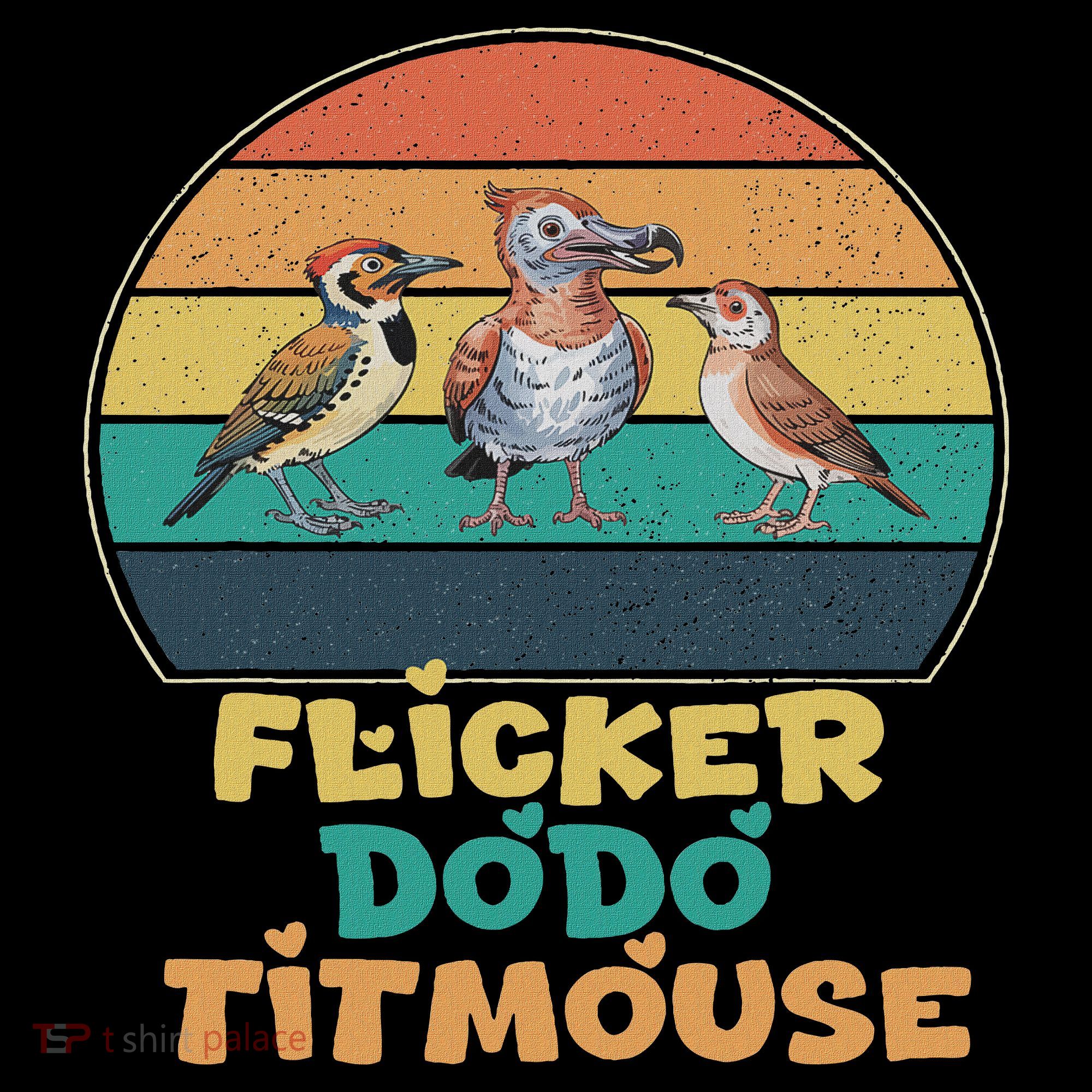 Funny Flicker Dodo Titmouse Bird Watch Nature Lover Women's Tank Top