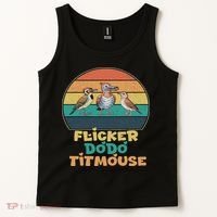 Funny Flicker Dodo Titmouse Bird Watch Nature Lover Tank Top thumb 2