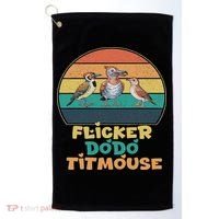 Funny Flicker Dodo Titmouse Bird Watch Nature Lover Golf Towel thumb 0