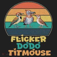 Funny Flicker Dodo Titmouse Bird Watch Nature Lover Golf Towel thumb 3
