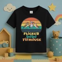 Funny Flicker Dodo Titmouse Bird Watch Nature Lover Toddler T-Shirt thumb 3