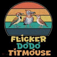 Funny Flicker Dodo Titmouse Bird Watch Nature Lover Kids Sweatshirt thumb 2