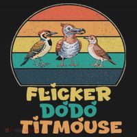 Funny Flicker Dodo Titmouse Bird Watch Nature Lover Kids Long Sleeve Shirt thumb 2