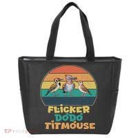 Funny Flicker Dodo Titmouse Bird Watch Nature Lover Tote Bag thumb 0