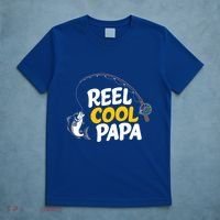 Funny FatherS Day Fish Reel Cool Fisher Papa Fishing Dad Funny Gift T-Shirt thumb 5
