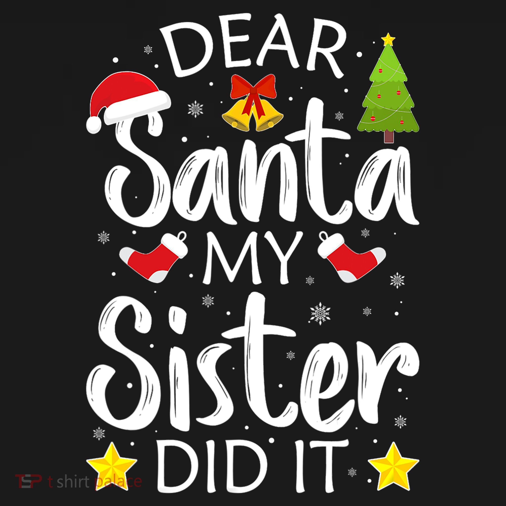 Family Funny Dear Santa My Sister Did It Christmas Pajama Women's Hoodie