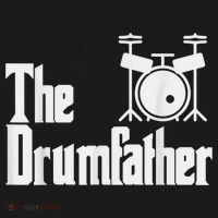 Funny Fathers Day The Drumfather Drummer Musician Dad Gift Hoodie thumb 7