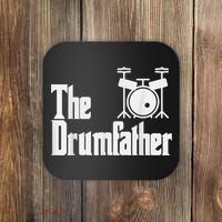 Funny Fathers Day The Drumfather Drummer Musician Dad Gift Coaster thumb 0