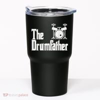 Funny Fathers Day The Drumfather Drummer Musician Dad Gift Tumbler thumb 0