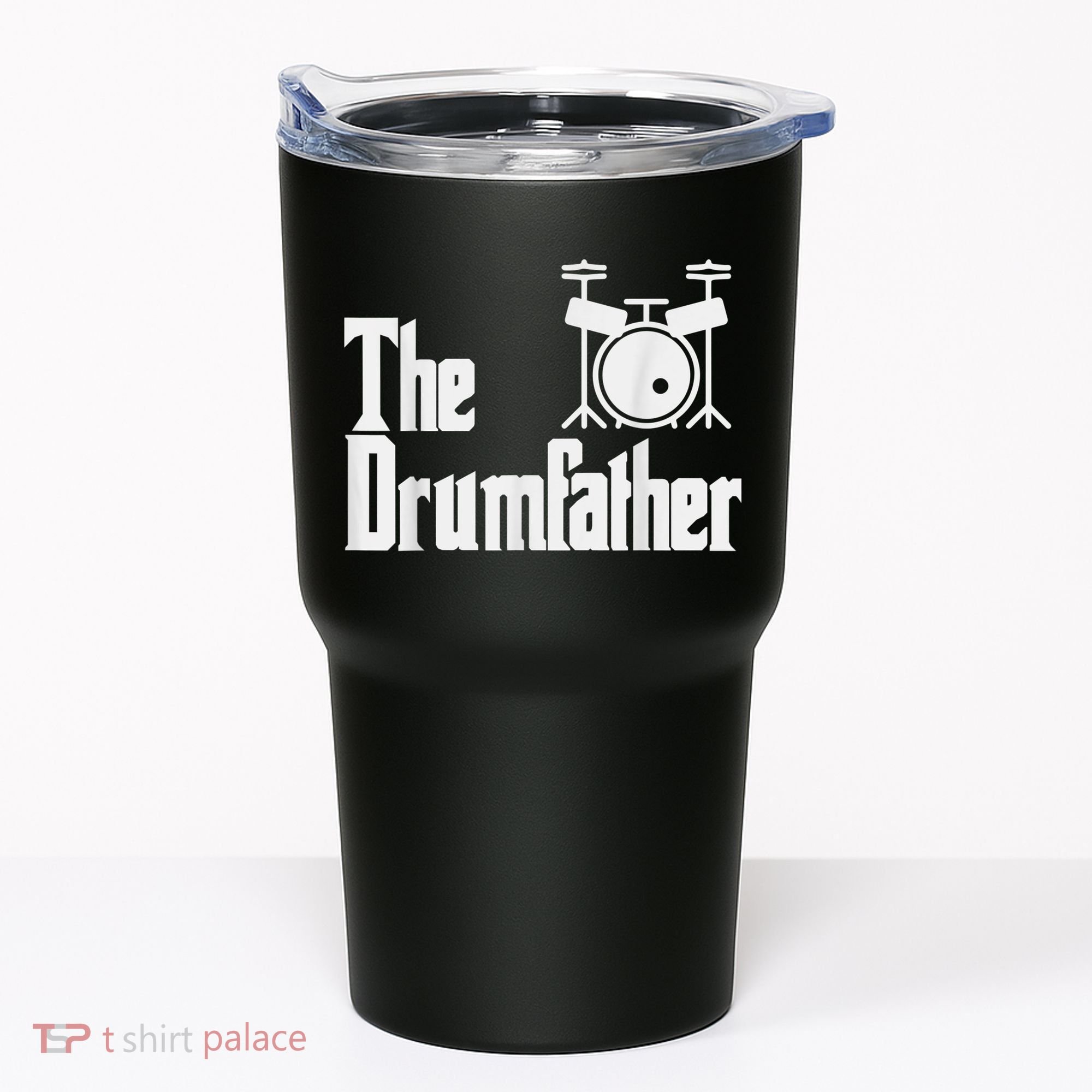 Funny Fathers Day The Drumfather Drummer Musician Dad Gift Tumbler