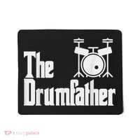 Funny Fathers Day The Drumfather Drummer Musician Dad Gift Mousepad thumb 0