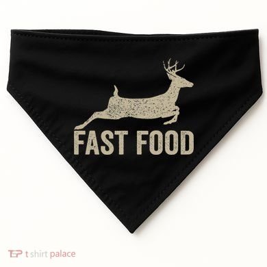 Fast Food Deer Hunter Hunting USA-Made Doggie Bandana