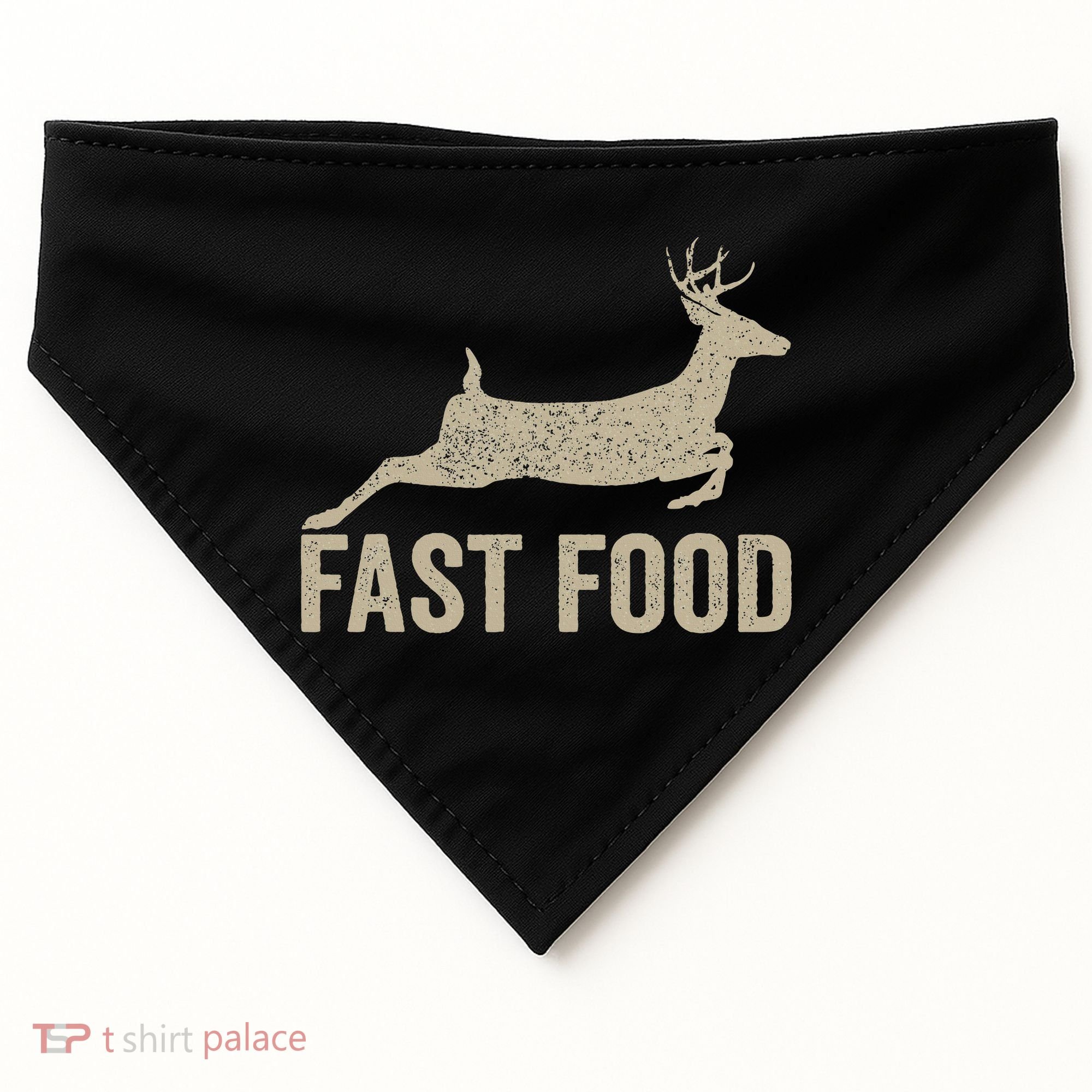 Fast Food Deer Hunter Hunting USA-Made Doggie Bandana