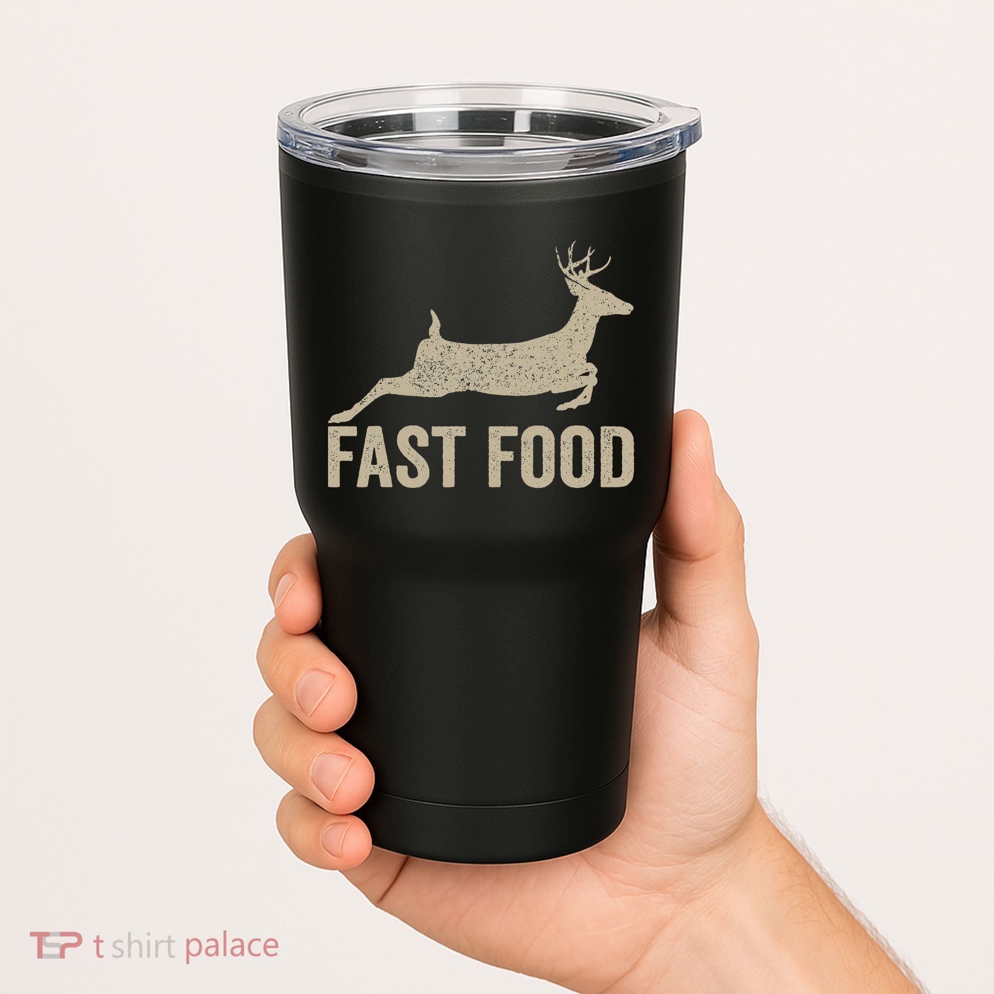 Fast Food Deer Hunter Hunting Tumbler