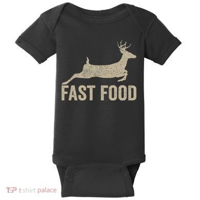 Fast Food Deer Hunter Hunting Baby Bodysuit