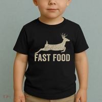 Fast Food Deer Hunter Hunting Toddler T-Shirt thumb 2