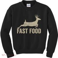 Fast Food Deer Hunter Hunting Kids Sweatshirt thumb 0