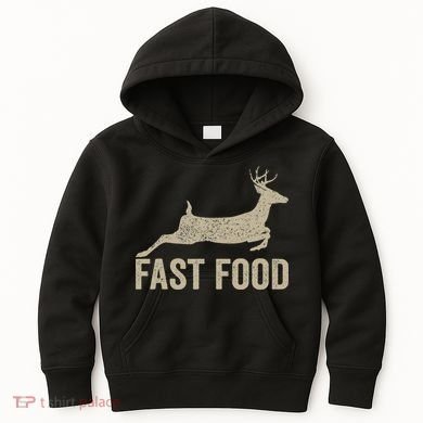 Fast Food Deer Hunter Hunting Kids Hoodie