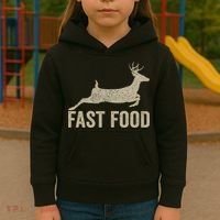 Fast Food Deer Hunter Hunting Kids Hoodie thumb 3