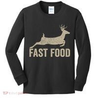 Fast Food Deer Hunter Hunting Kids Long Sleeve Shirt thumb 0