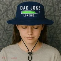 Funny Father's Day Gift Father Present Dad Joke Loading Bucket Hat thumb 3