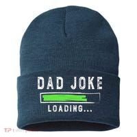 Funny Father's Day Gift Father Present Dad Joke Loading Sustainable Knit Beanie thumb 0