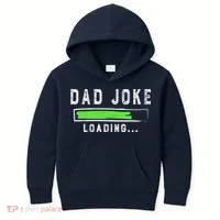 Funny Father's Day Gift Father Present Dad Joke Loading Kids Hoodie thumb 0