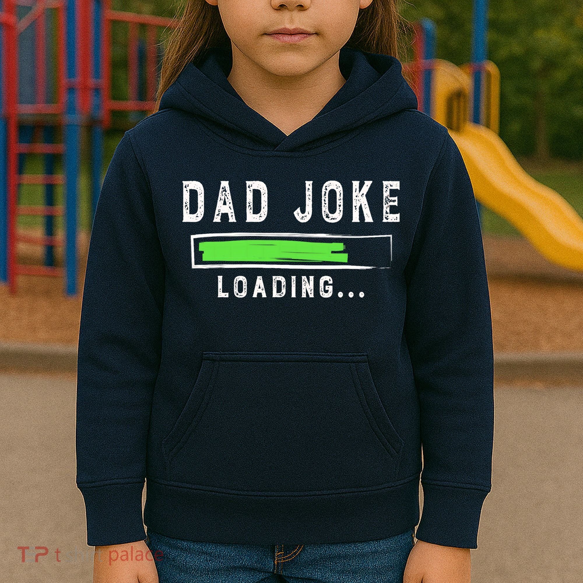 Funny Father's Day Gift Father Present Dad Joke Loading Kids Hoodie