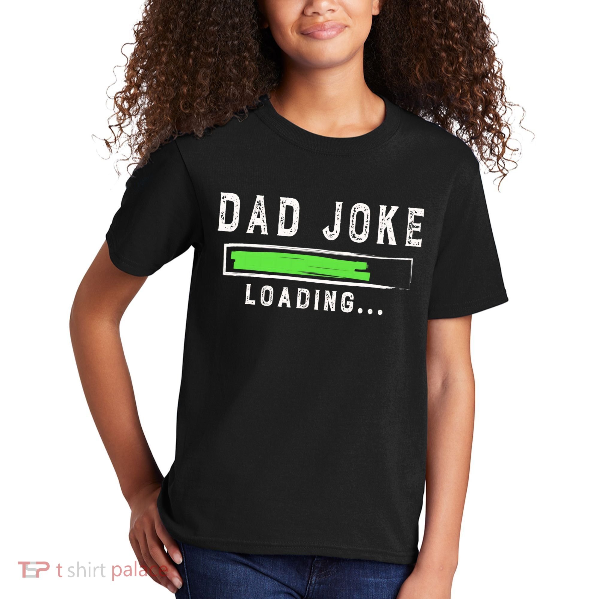 Funny Father's Day Gift Father Present Dad Joke Loading Kids T-Shirt