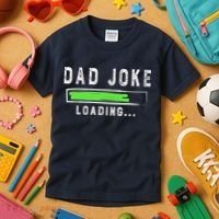 Funny Father's Day Gift Father Present Dad Joke Loading Kids T-Shirt thumb 3