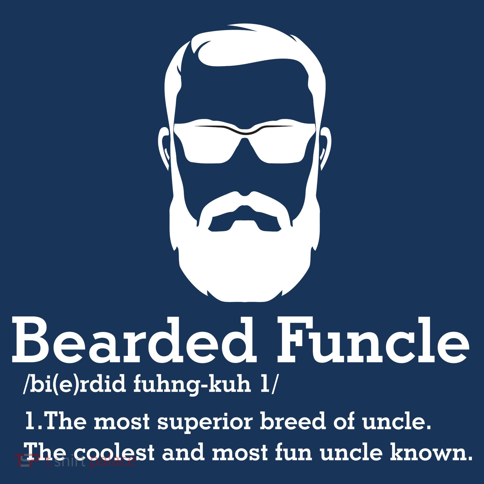 Funny Funcle Definition, Bearded Funcle Tee , Funcle , Beard Lover , Fun Uncle Doggie Tank