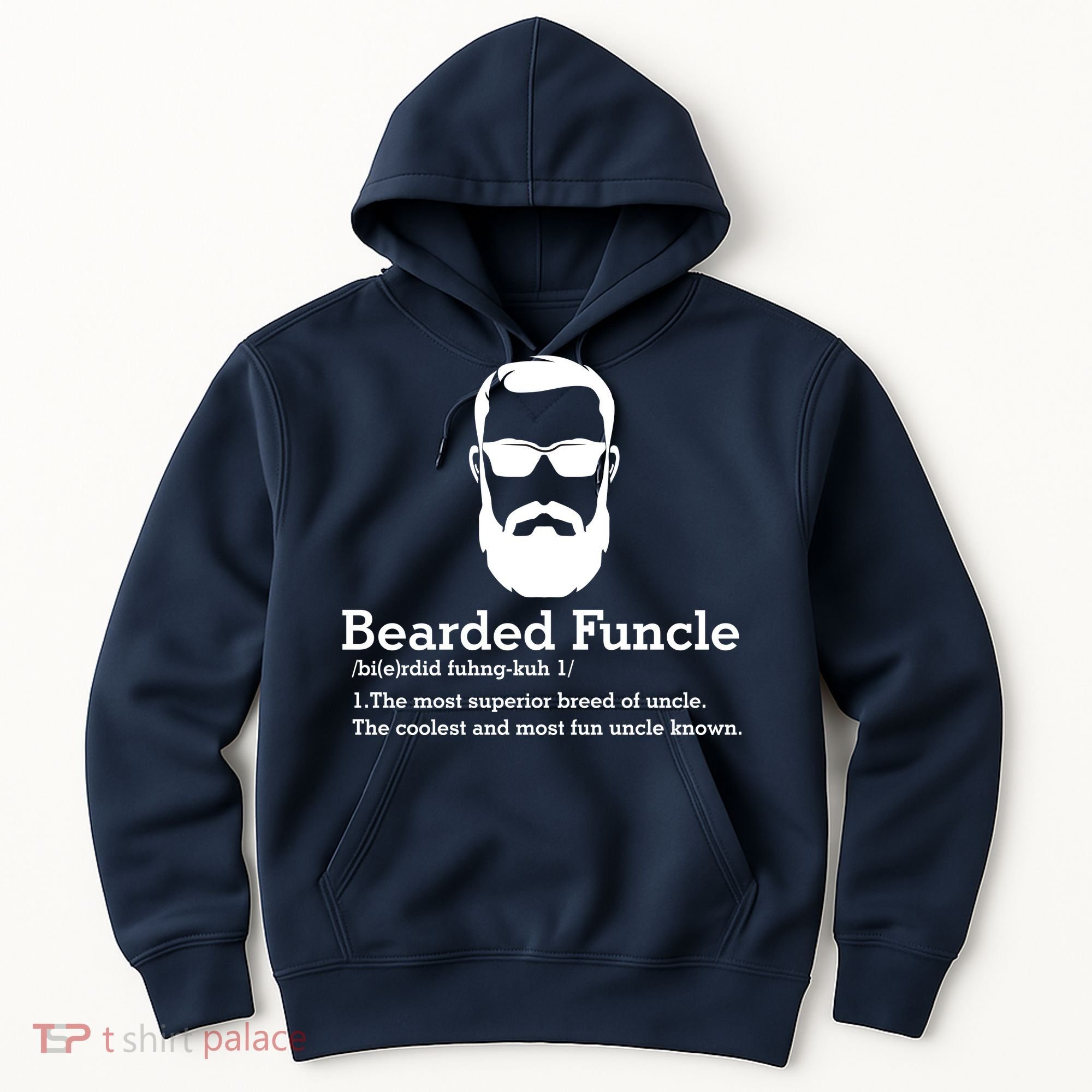 Funny Funcle Definition, Bearded Funcle Tee , Funcle , Beard Lover , Fun Uncle Hoodie