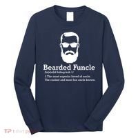 Funny Funcle Definition, Bearded Funcle Tee , Funcle , Beard Lover , Fun Uncle Long Sleeve Shirt thumb 0