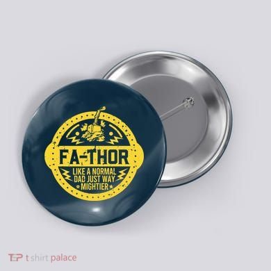 Fa-Thor - fathers day fathers day gift dad father Button