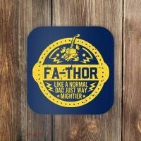 Fa-Thor - fathers day fathers day gift dad father Coaster thumb 0