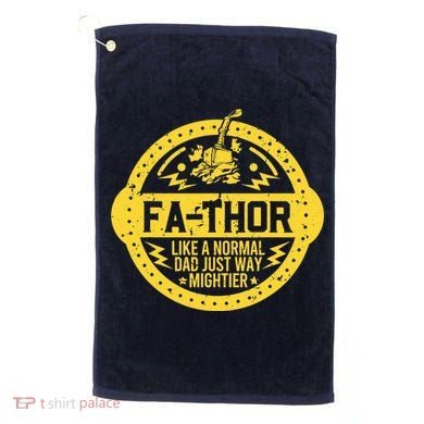 Fa-Thor - fathers day fathers day gift dad father Golf Towel