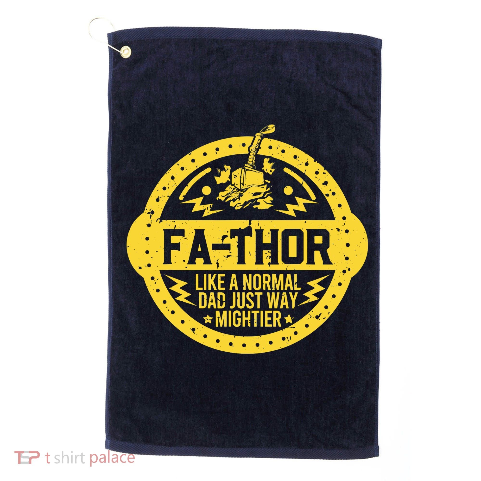 Fa-Thor - fathers day fathers day gift dad father Golf Towel