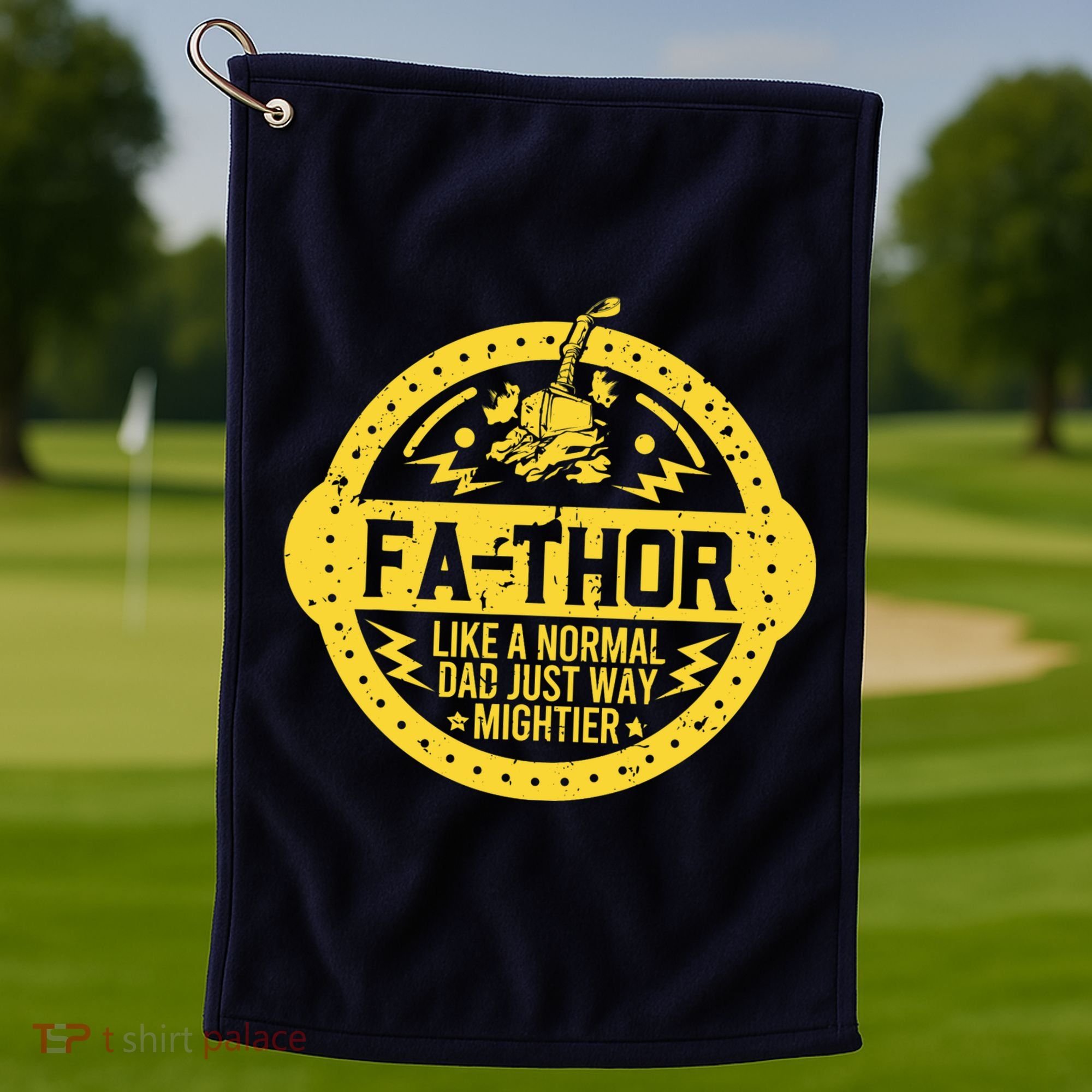 Fa-Thor - fathers day fathers day gift dad father Golf Towel