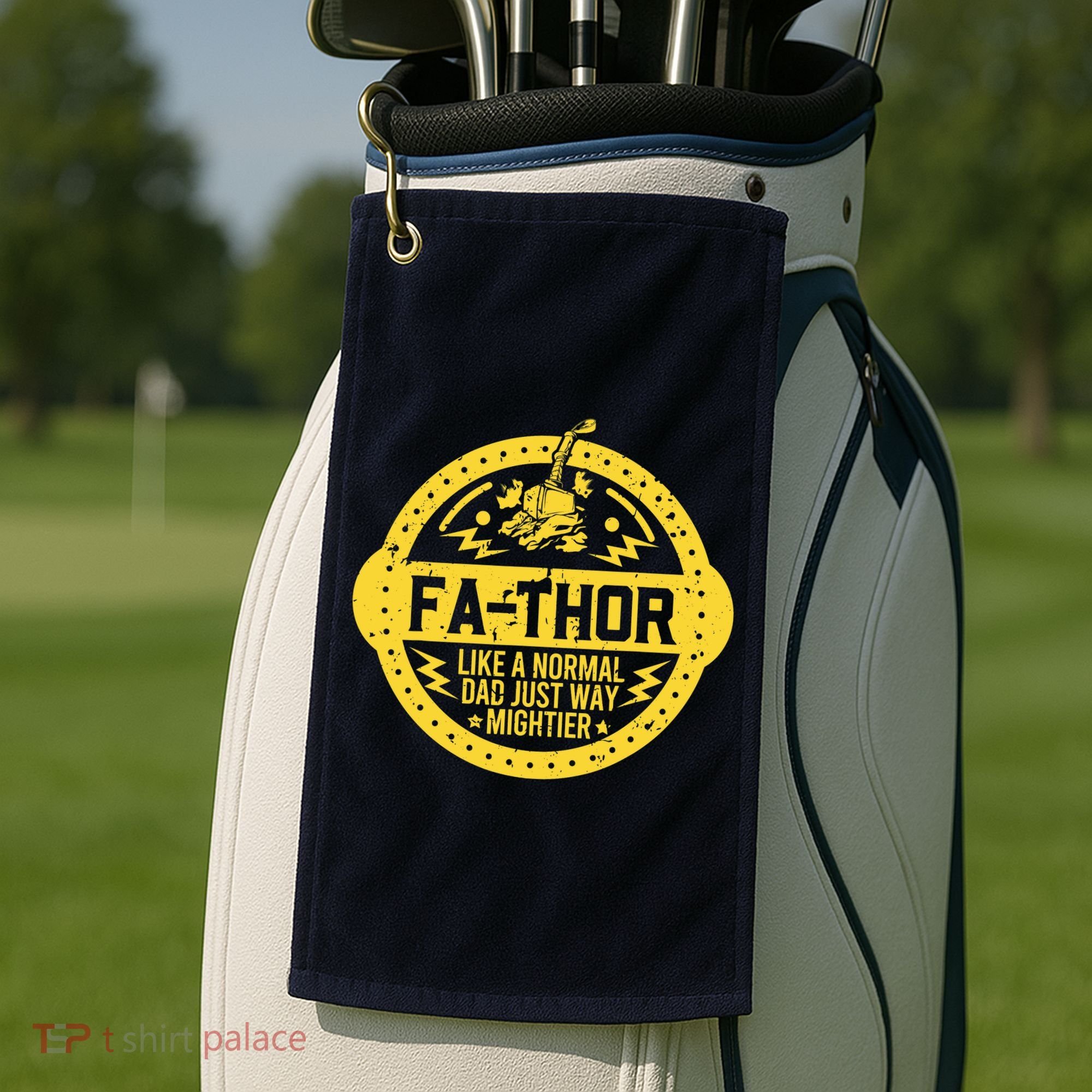 Fa-Thor - fathers day fathers day gift dad father Golf Towel