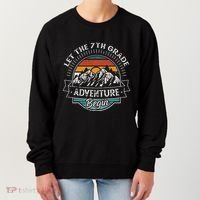 Funny First Day Of School Let The 7th Grade Adventure Begin Women's Sweatshirt thumb 0