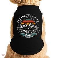 Funny First Day Of School Let The 7th Grade Adventure Begin Doggie Tank thumb 0