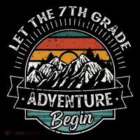 Funny First Day Of School Let The 7th Grade Adventure Begin Coffee Mug thumb 5