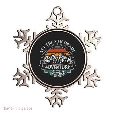 Funny First Day Of School Let The 7th Grade Adventure Begin Ornament