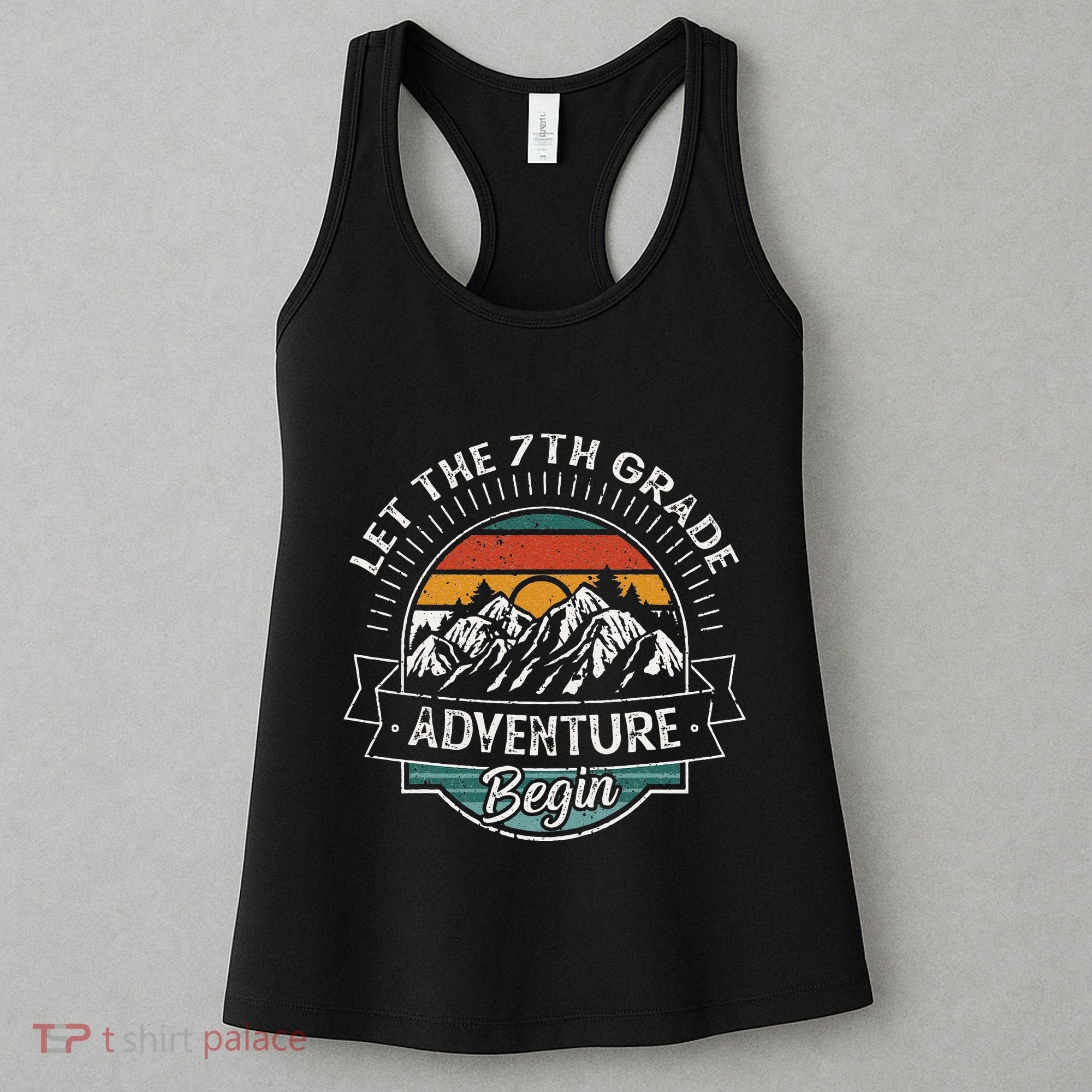 Funny First Day Of School Let The 7th Grade Adventure Begin Women's Tank Top