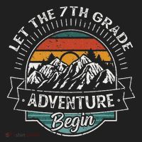 Funny First Day Of School Let The 7th Grade Adventure Begin Hat thumb 2