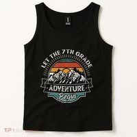 Funny First Day Of School Let The 7th Grade Adventure Begin Tank Top thumb 2