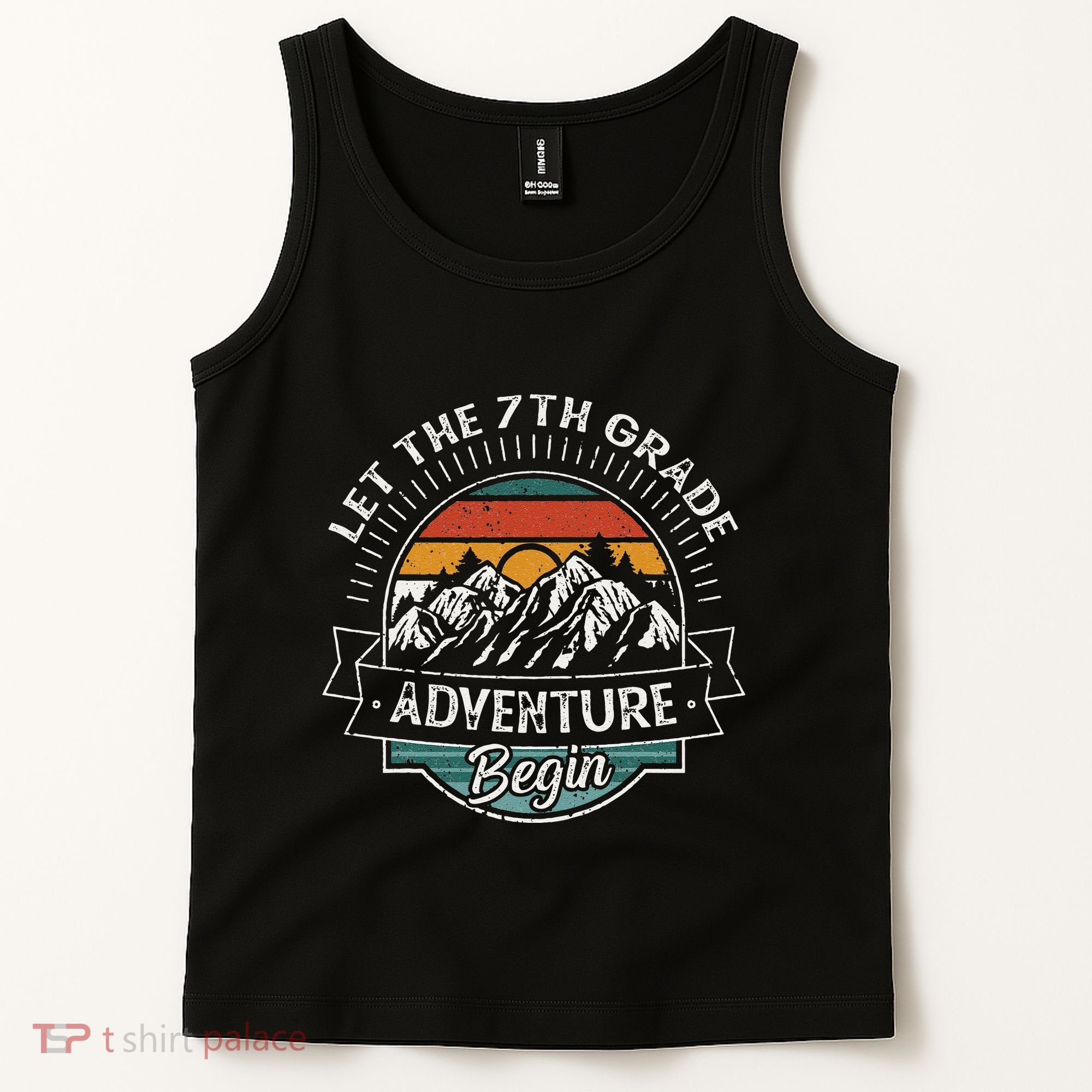 Funny First Day Of School Let The 7th Grade Adventure Begin Tank Top